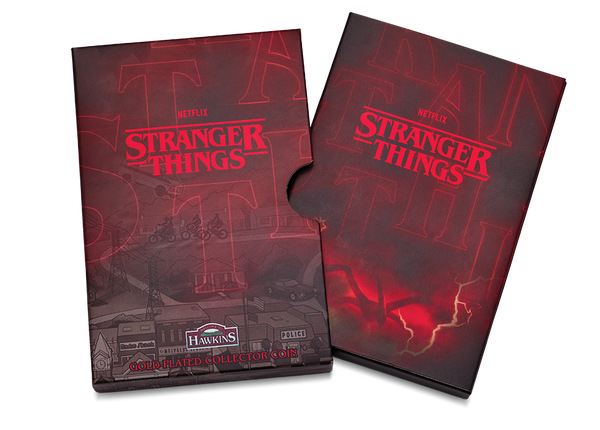 2026 Stranger Things 'Hawkins' Gold Plated Collectors Coin in Card