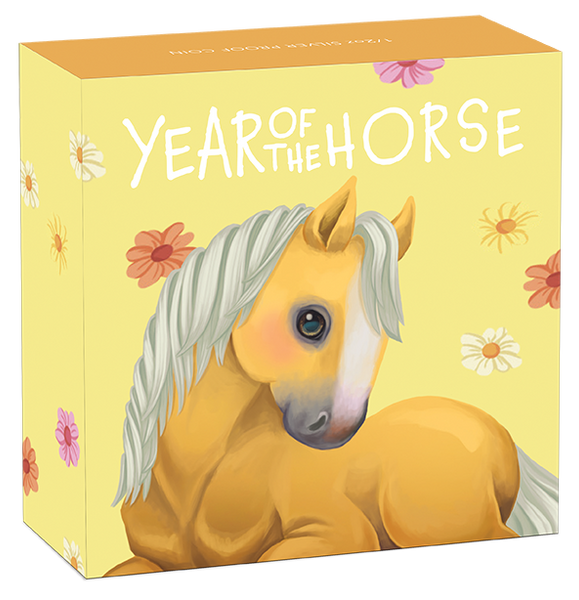 2026 Baby Lunar Horse 1/2oz Silver Coloured Proof Coin