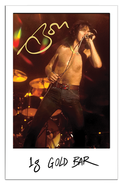 2026 Bon Scott 80th Anniversary 1g Gold Minted Bar in Certi Card