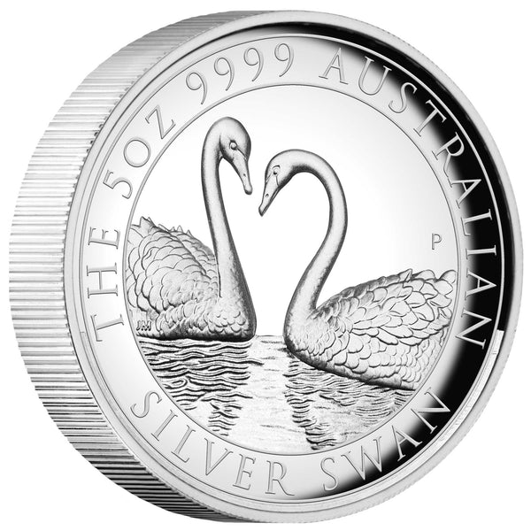 2022 Australian Swan 5oz Silver Proof High Relief Coin