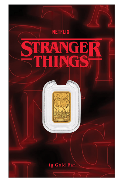 2026 Stranger Things 1g Gold Minted Bar