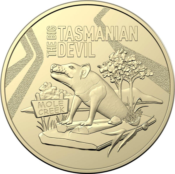 2023 Aussie Big Things 'Big Tasmanian Devil' $1 Cotton & Co Roll -Includes Protective Tube
