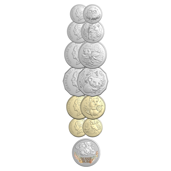 2026 Aussie Baby Animals Six-Coin Mint Set with Medallion