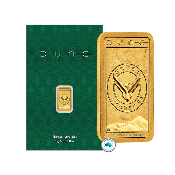 2026 Dune 'House Atreides' 1g Gold Minted Bar