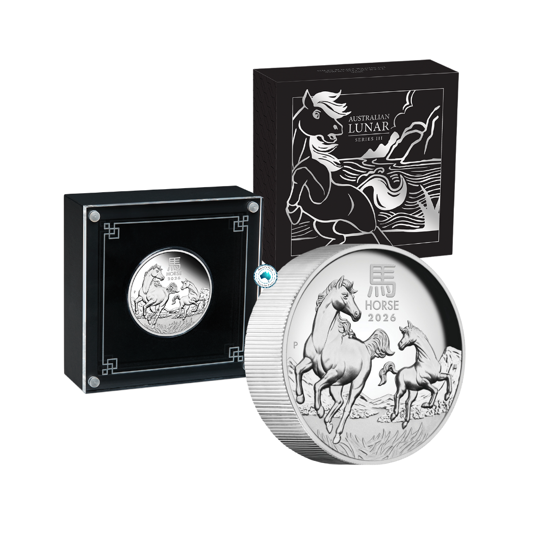 2026 Year of the Horse 5oz Silver High Relief Proof Coin