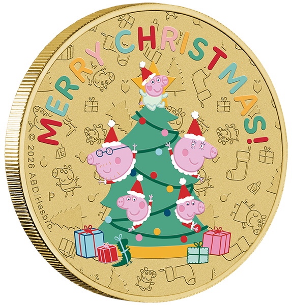 2026 Peppa Pig – Christmas $1 Collector Coin