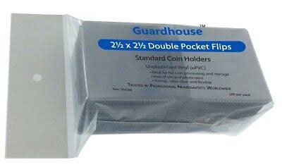 Shield 2.5x2.5 Coin Flip - Polypropylene - 50 Pack