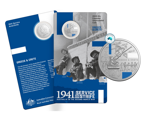 2026 Service Amid Strife 3-Coin Coloured Uncirculated Carded Set