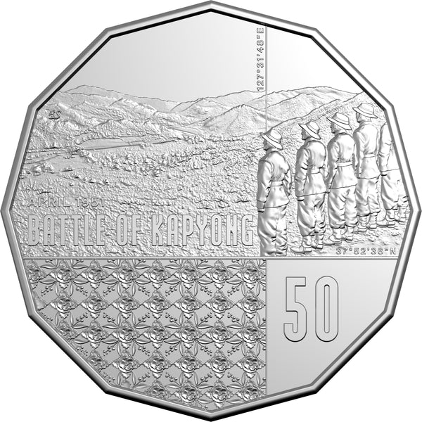 2026 Battle of Kapyong 75th Anniversary 50c Uncirculated Coin