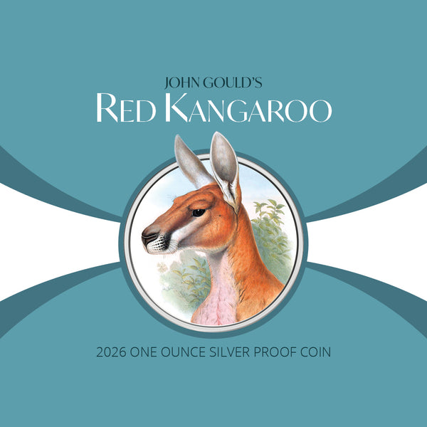 2026 Red Kangaroo 1oz Coloured Silver Proof Coin