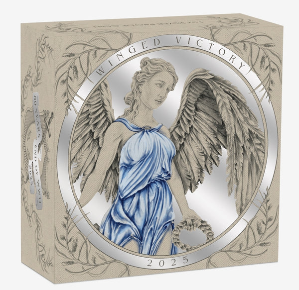 2025 End of WWII 80th Anniversary 'Winged Victory' 1oz Silver Proof Coin