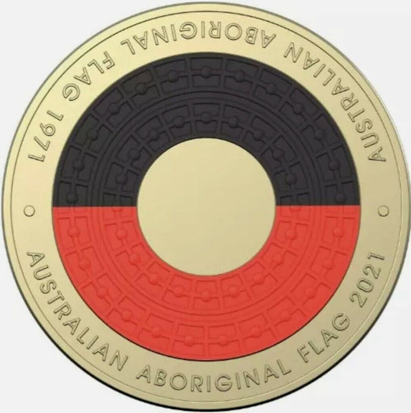 2021 Aboriginal Flag $2 Cotton & Co Coin Roll