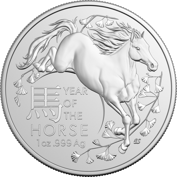2026 Lunar Year of the Horse 1oz Silver Coin in Capsule (RAM)