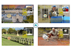 2025 Perth Stamp and Coin Show PNC Set of 4 Covers