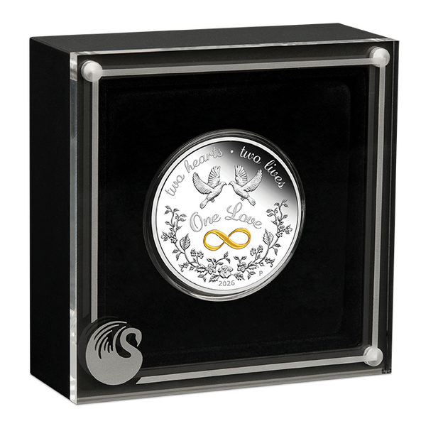 2026 One Love 1oz Gilded Silver Proof Coin