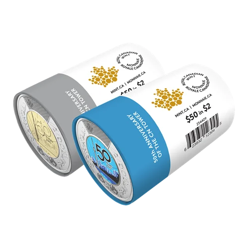 2026 CN Tower 50th Anniversary $2 Special Wrap Roll Box Set