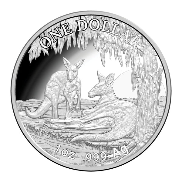 2018 Australian Kangaroo Series 'Seasons Change' 1oz Silver Proof Coin
