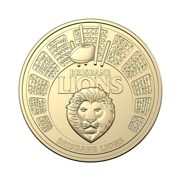 2024 AFL 'Brisbane Lions' $1 Coin in Card