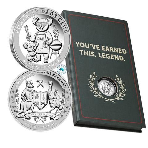 Quality Dads Club 'Official Member' 1/4oz Silver Medallion