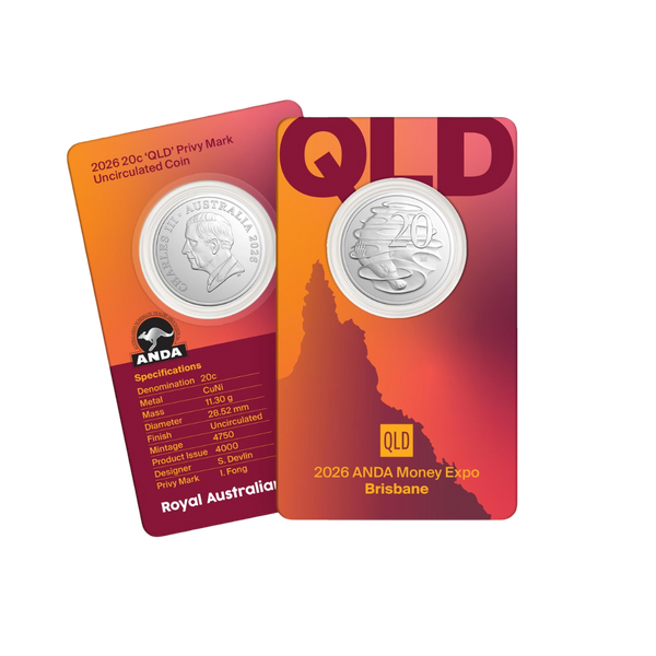 2026 ANDA State Series 20c with QLD Privy Mark