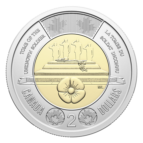 2025 Honouring Canada's Lost Soldier $2 Special Wrap Roll (Non-Coloured) - Includes Protective Tube