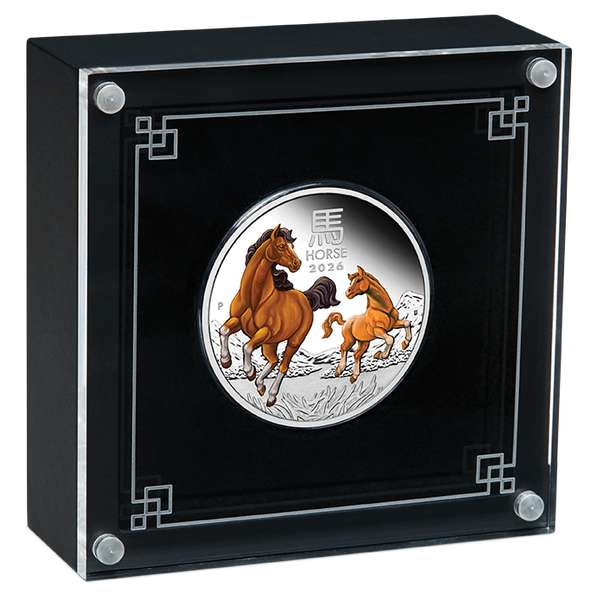 2026 Year of the Horse 1oz Silver Proof Coloured Coin