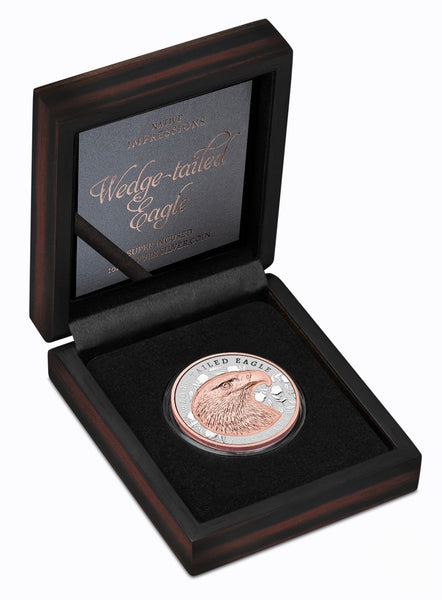 2026 Native Impressions Wedge-Tailed Eagle 1oz Super Incused Rose Gold Silver Coin