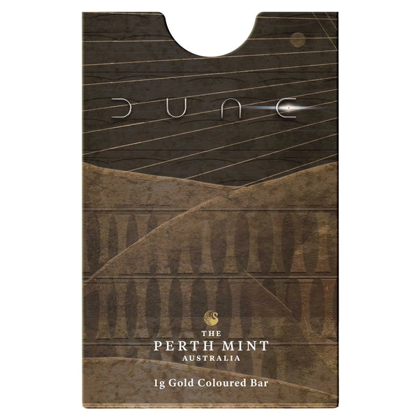 Dune 1g Gold Coloured Minted Bar