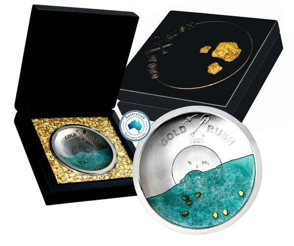 2021 Gold Rush 170th Anniversary Pan-Shaped Silver Coin