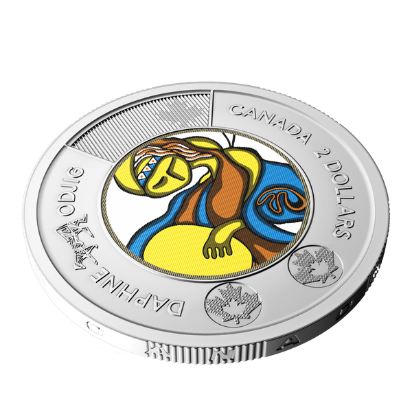 2025 Celebrating the Life and Art of Daphne Odjig $2 Coloured Coin Roll Special Wrap