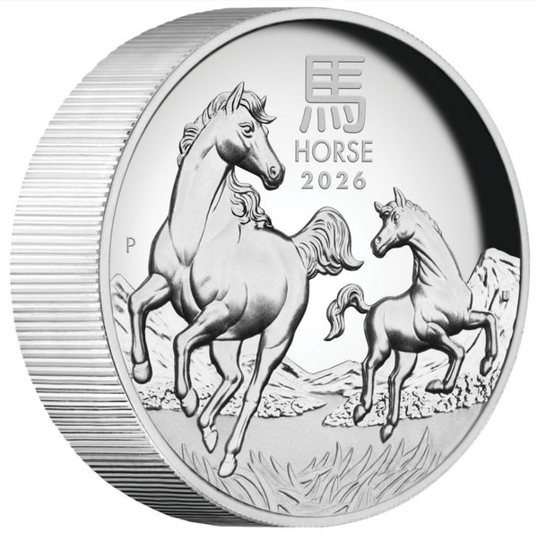 2026 Year of the Horse 5oz Silver High Relief Proof Coin
