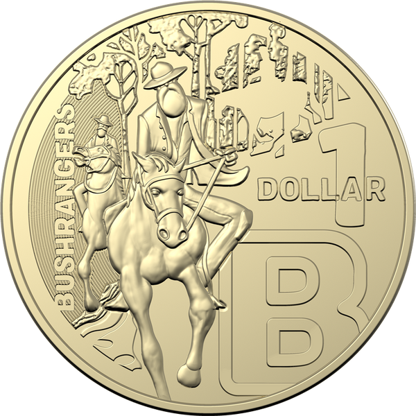 2022 Great Aussie Coin Hunt 'B - Bushranger' $1 Cotton & Co Roll