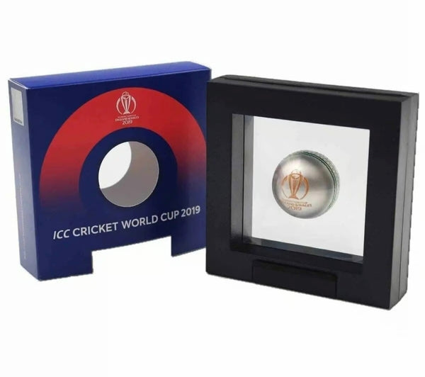 2019 ICC Cricket World Cup $5 Ball-Shaped Colour 1oz Silver Coin