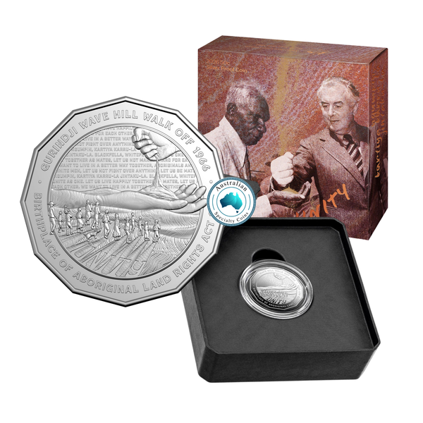 2026 Wave Hill Walk Off 60th Anniversary & Aboriginal Land Rights 50th Anniversary 50c Silver Proof coin