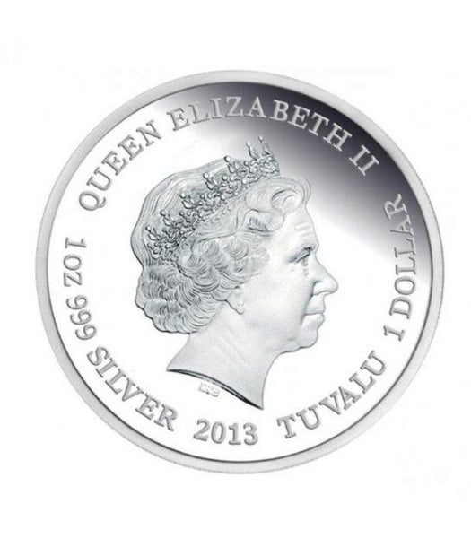 2013 Endangered Species 'Tasmanian Devil' 1oz Silver Coloured Proof Coin
