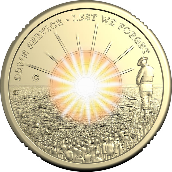 2026 Dawn Service $2 'C' Mintmark Coin on Card