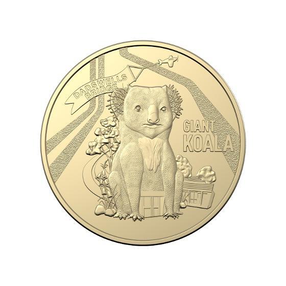 2023 Aussie Big Things 'Giant Koala' $1 Cotton & Co Roll -Includes Protective Tube