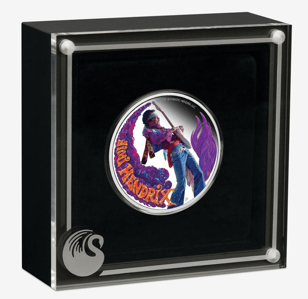2025 Jimi Hendrix 1oz Silver Proof Coloured Coin