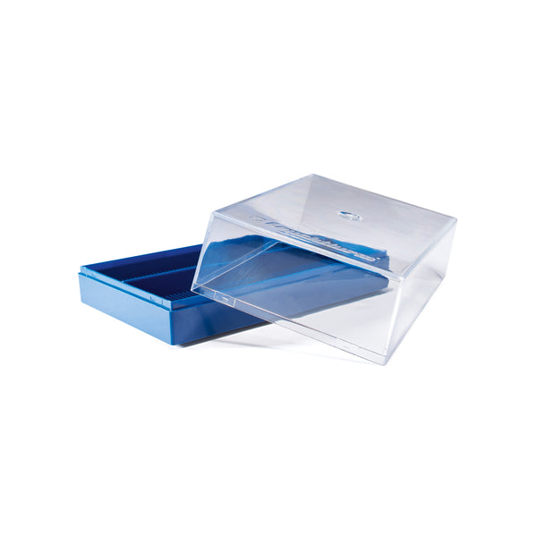 Leuchttrum Plastic Coin Box for 100 Holders - Blue