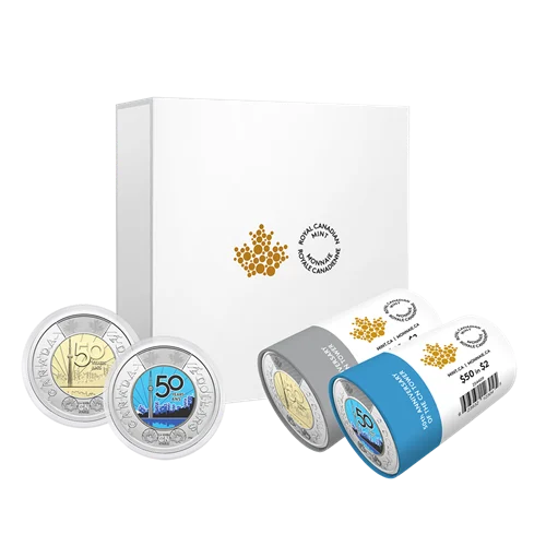 2026 CN Tower 50th Anniversary $2 Special Wrap Roll Box Set