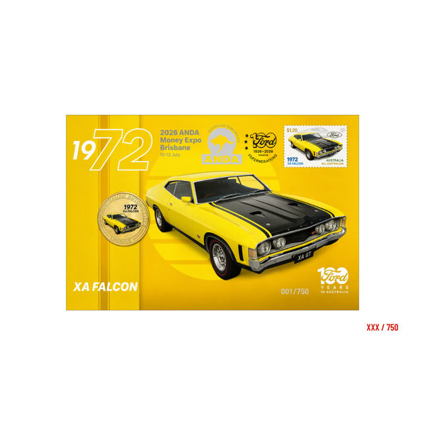 2026 Ford XA $1 PNC with Brisbane Money Expo Overprint