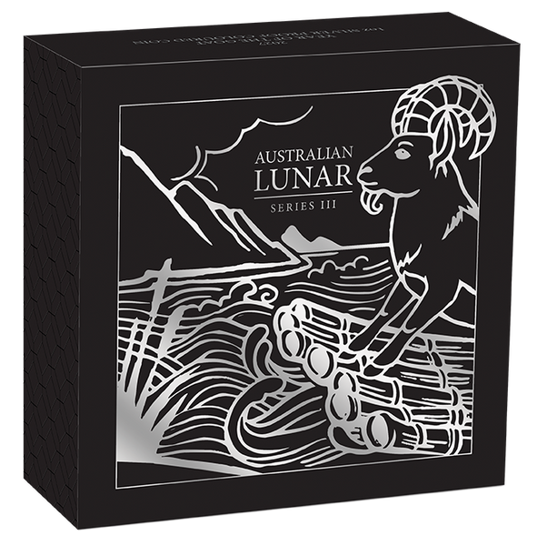 2027 Year of the Goat 1oz Silver Proof Coloured Coin