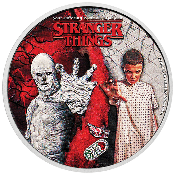 2026 Stranger Things 'Eleven & Vecna' 1/2oz Silver Coloured Coin
