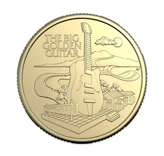 2025 Aussie Big Things 2 The Big Golden Guitar $1 Coin Postal Numismatic Cover