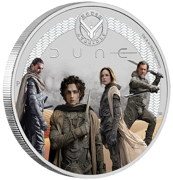 2026 Dune 'House Atredies' 1/2oz Silver Coloured Proof Coin