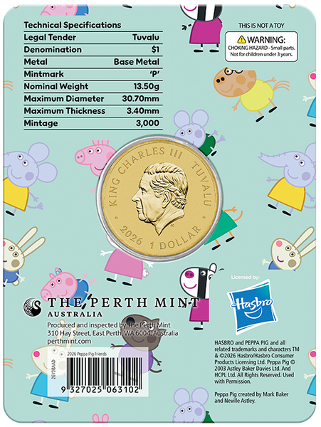 2026 Peppa Pig Three Coin Collection