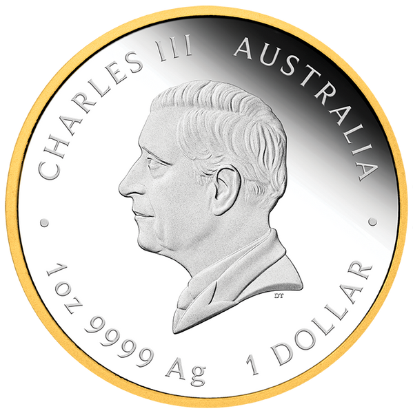 2026 Australia's First Gold Rush 175th Anniversary 1oz Fine Silver Proof Gilded Coin