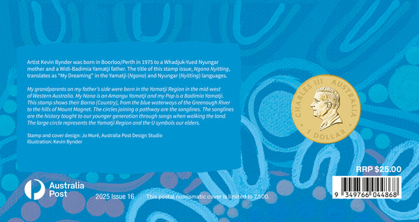 2025 Ngana Nyitting – The Art of Kevin Bynder 'Blue River' $1 PNC