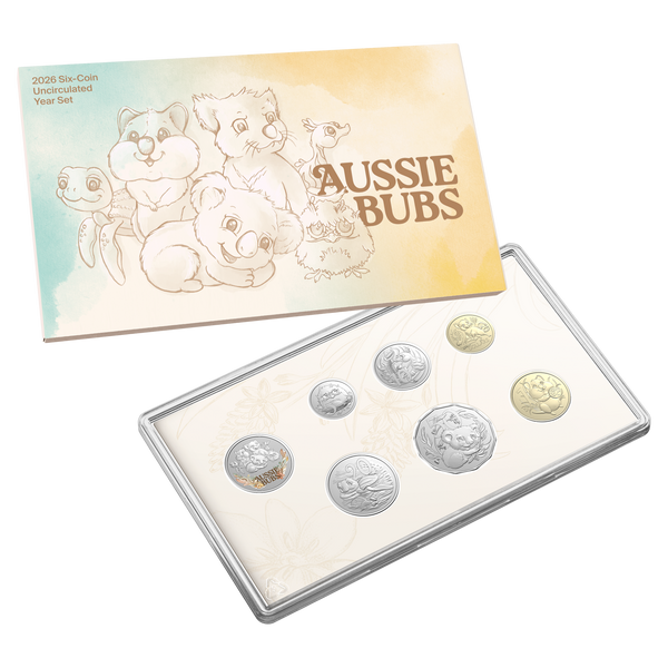 2026 Aussie Baby Animals Six-Coin Mint Set with Medallion