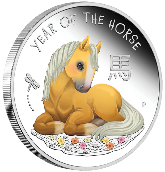 2026 Baby Lunar Horse 1/2oz Silver Coloured Proof Coin